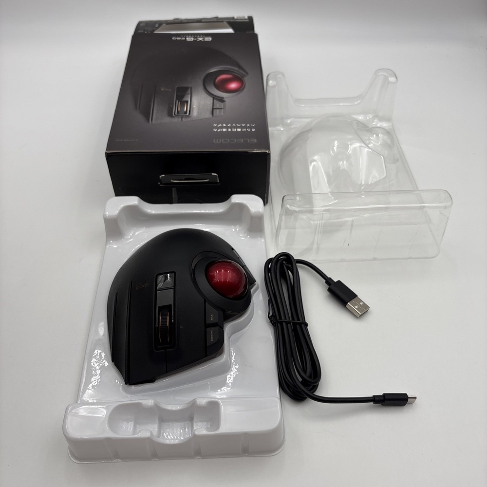 Elecom trackball mouse / thumb / 8 button / wired / wireless / B JAPAN